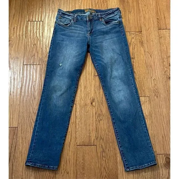 Kut from the Kloth mid rise straight leg jeans 10 - Picture 2 of 10